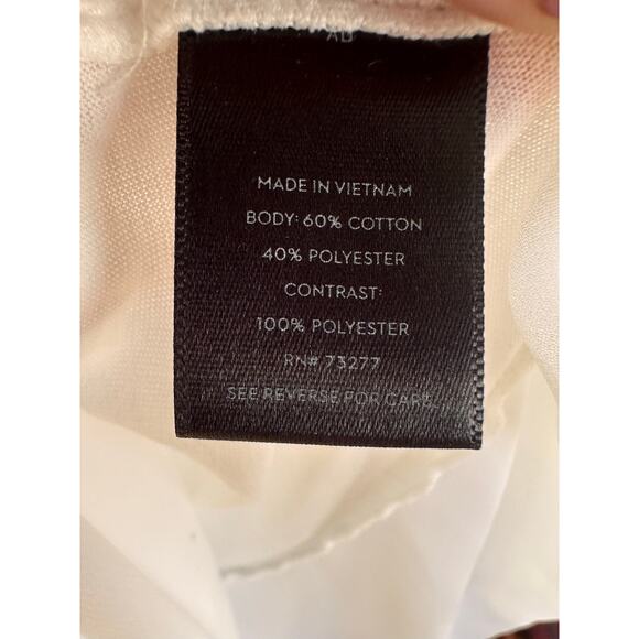 VERA WANG Women's White Flowy Blouse - Picture 5 of 6